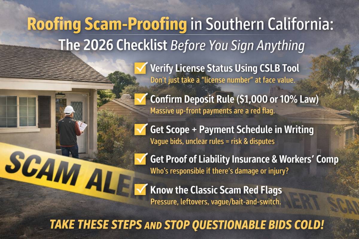 Roofing Scam-Proofing for SoCal Homeowners