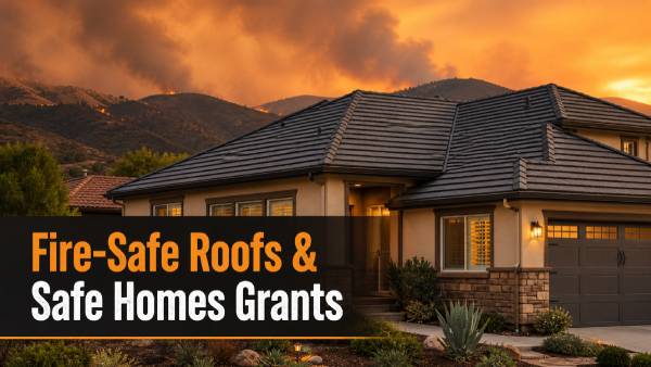 California Safe Homes Grants & Fire-Safe Roofs