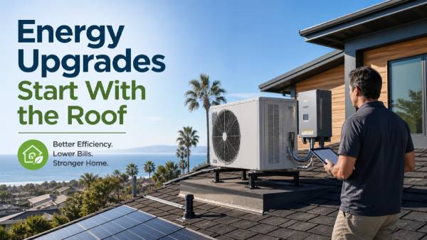 Heat Pumps, Rooftop Equipment, and Roofing: Why Energy Upgrades Should Start With the Roof